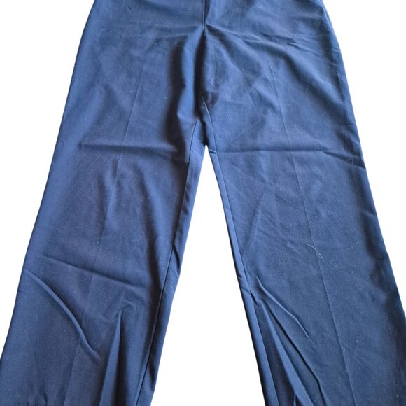 Sigrid Olsen Womens Navy Wide Leg Pants Size 14 - Picture 1 of 5